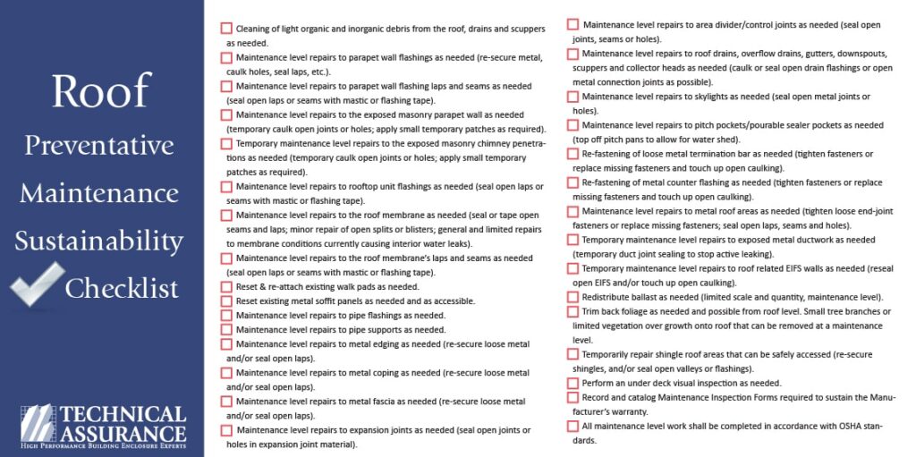 Roof PM Checklist