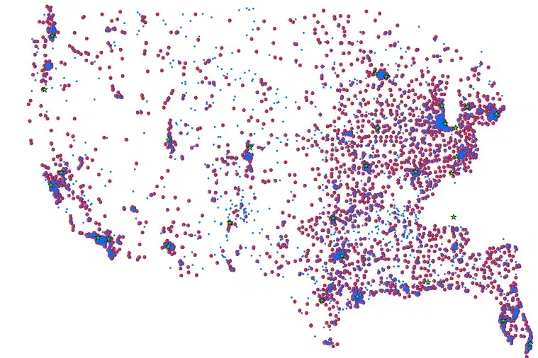 USPS map